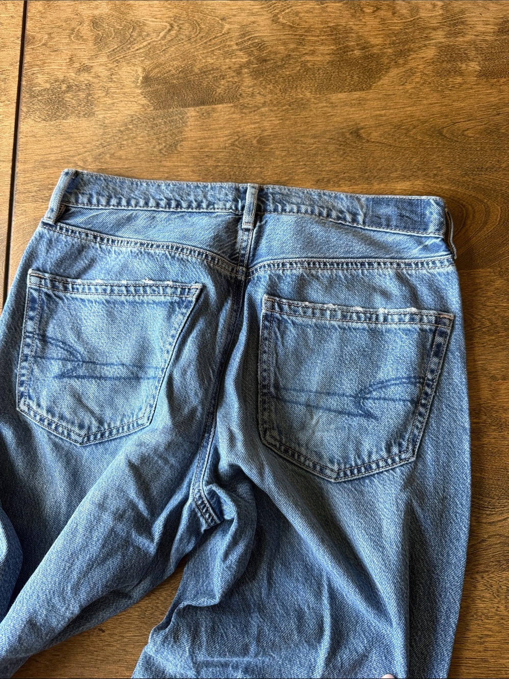 American Eagle Outfitters Light Blue Wide Leg Flare Jeans - Picture 3 of 3